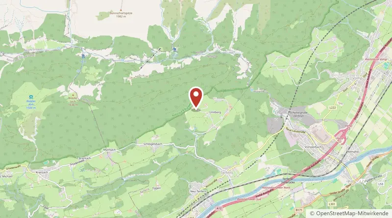 Lage vom Waldhüttl am Karwendel auf der Karte