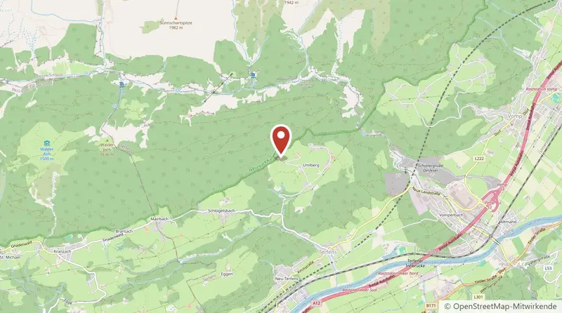 Lage vom Tiroler Hütte am Karwendelgebirge auf der Karte