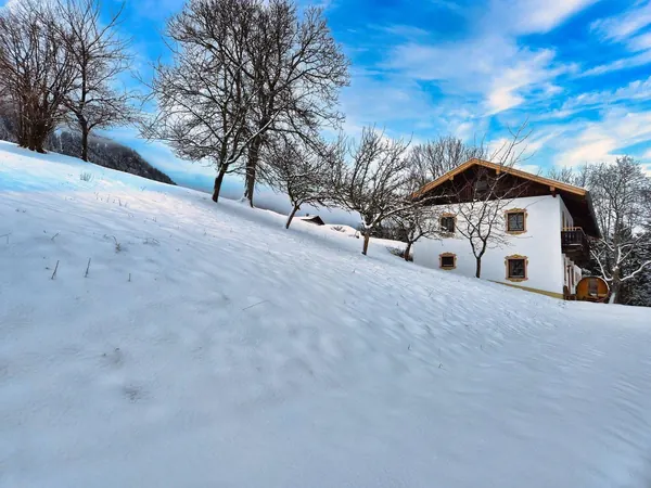 Ferienhaus Alpenrehblick im Schnee, Berghütte in Alleinlage in Vomp