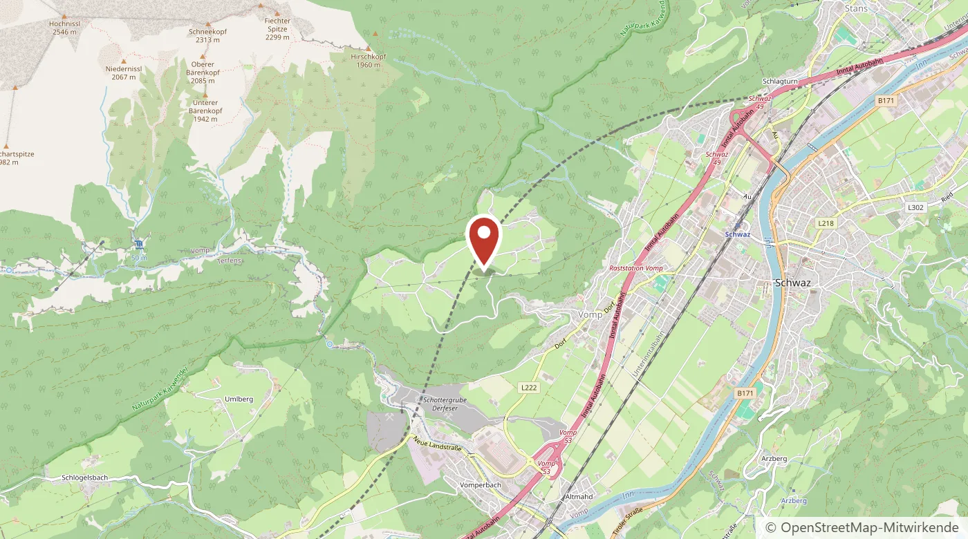 Lage vom Alpenrehblick am Karwendelgebirge auf der Karte