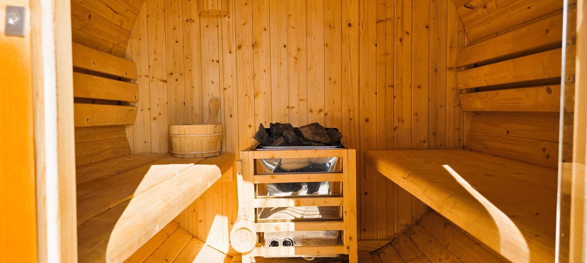 Private Sauna im Ferienhaus Alpenrehblick am Vomperberg in Tirol